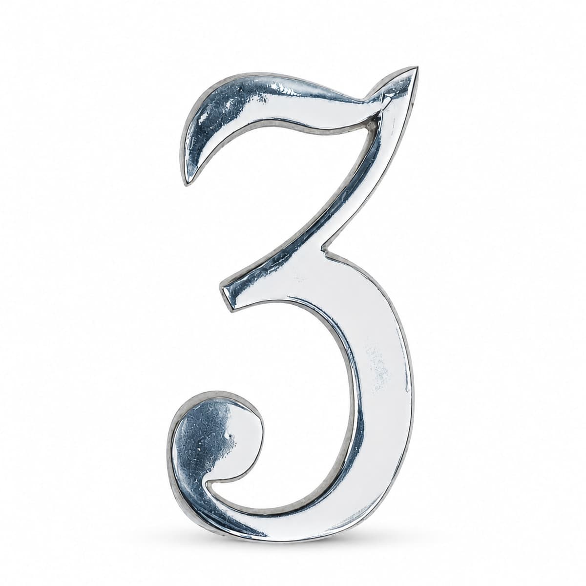 Numeros en aluminio de 12 cms