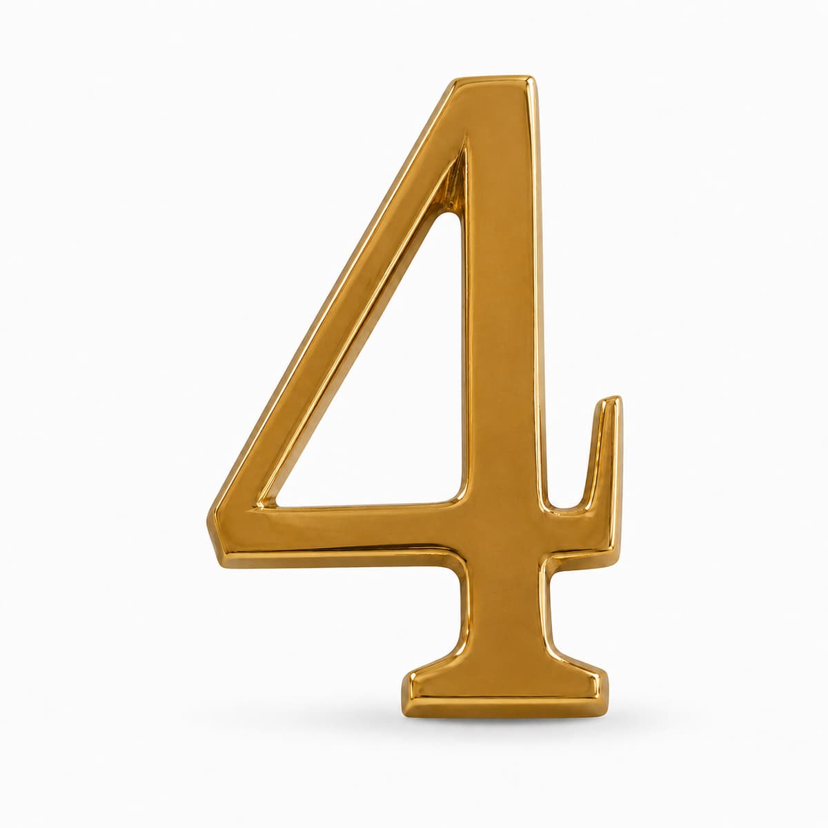 Numeros en bronce de 6 cms